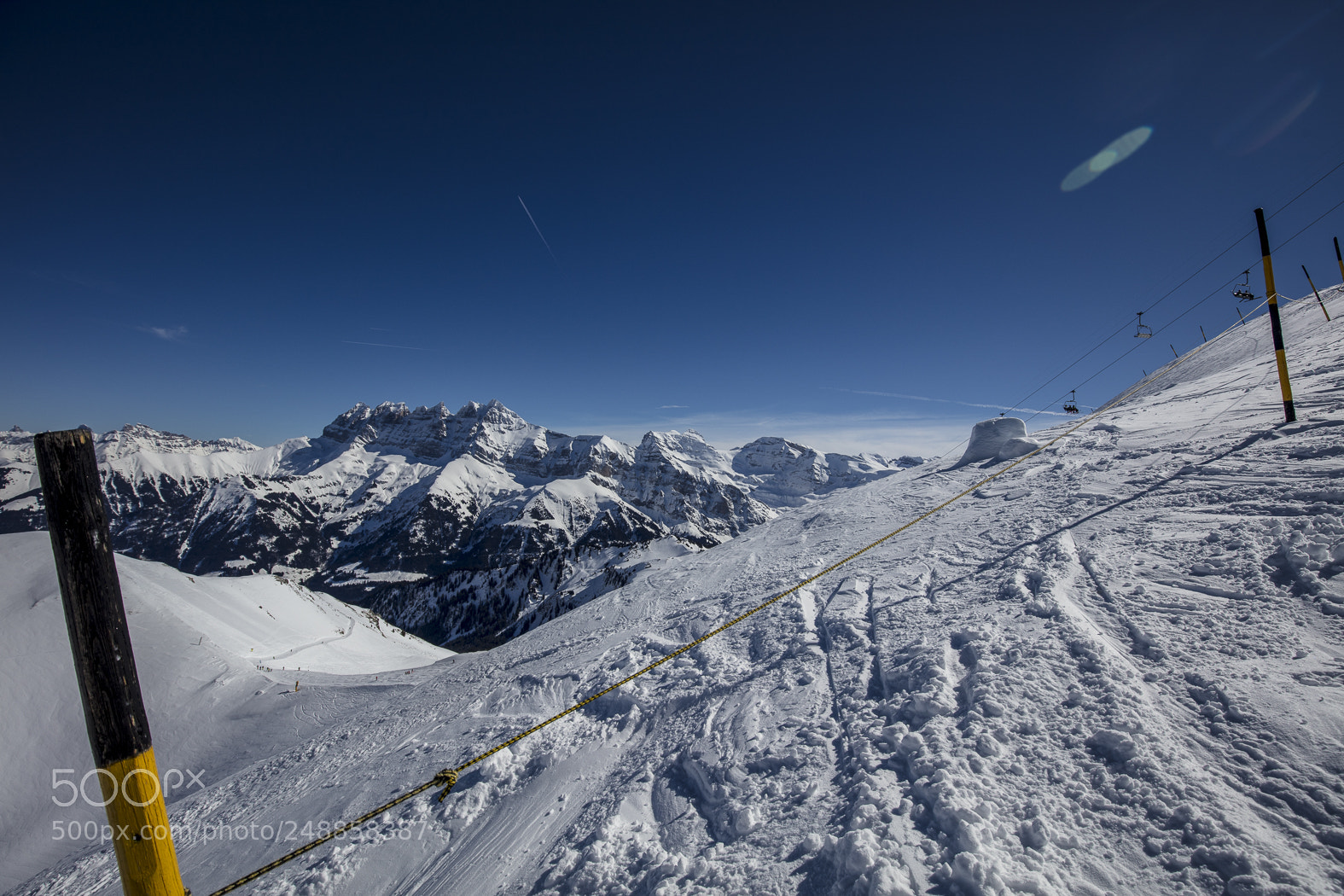 Canon EOS 5DS sample photo. Snow mountains in les photography
