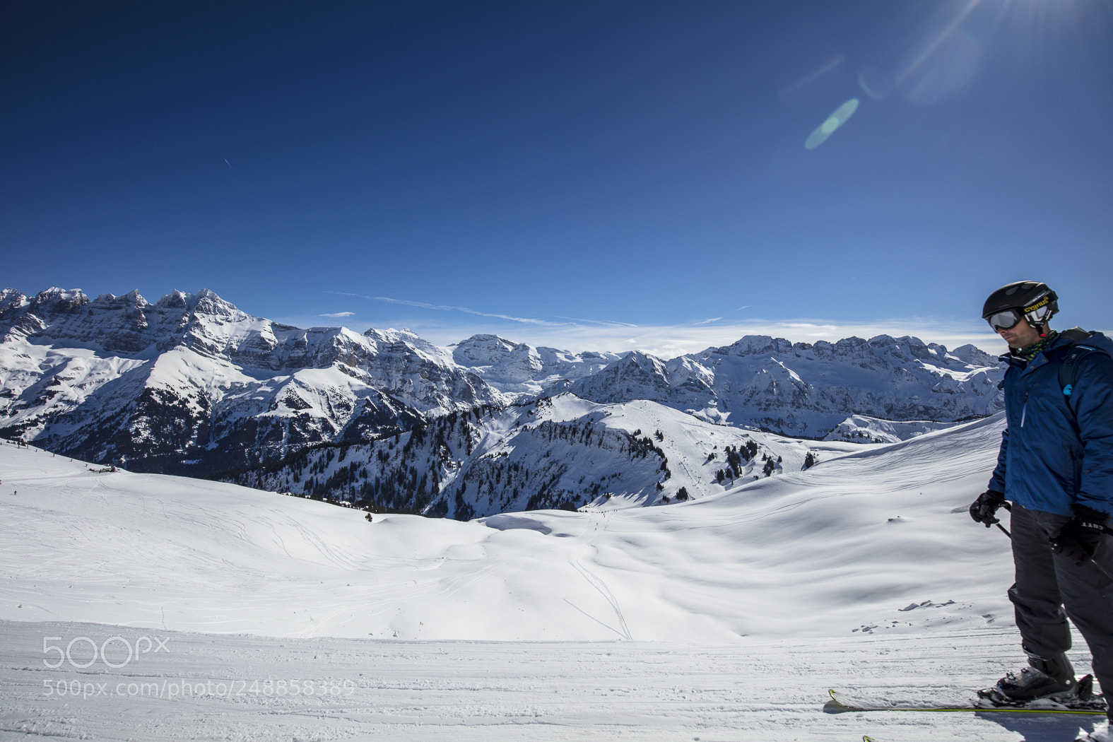 Canon EOS 5DS sample photo. Snow mountains in les photography