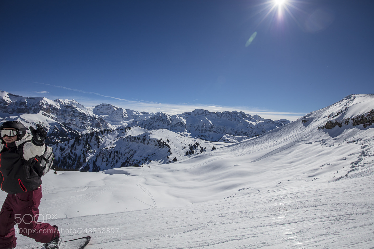 Canon EOS 5DS sample photo. Snow mountains in les photography
