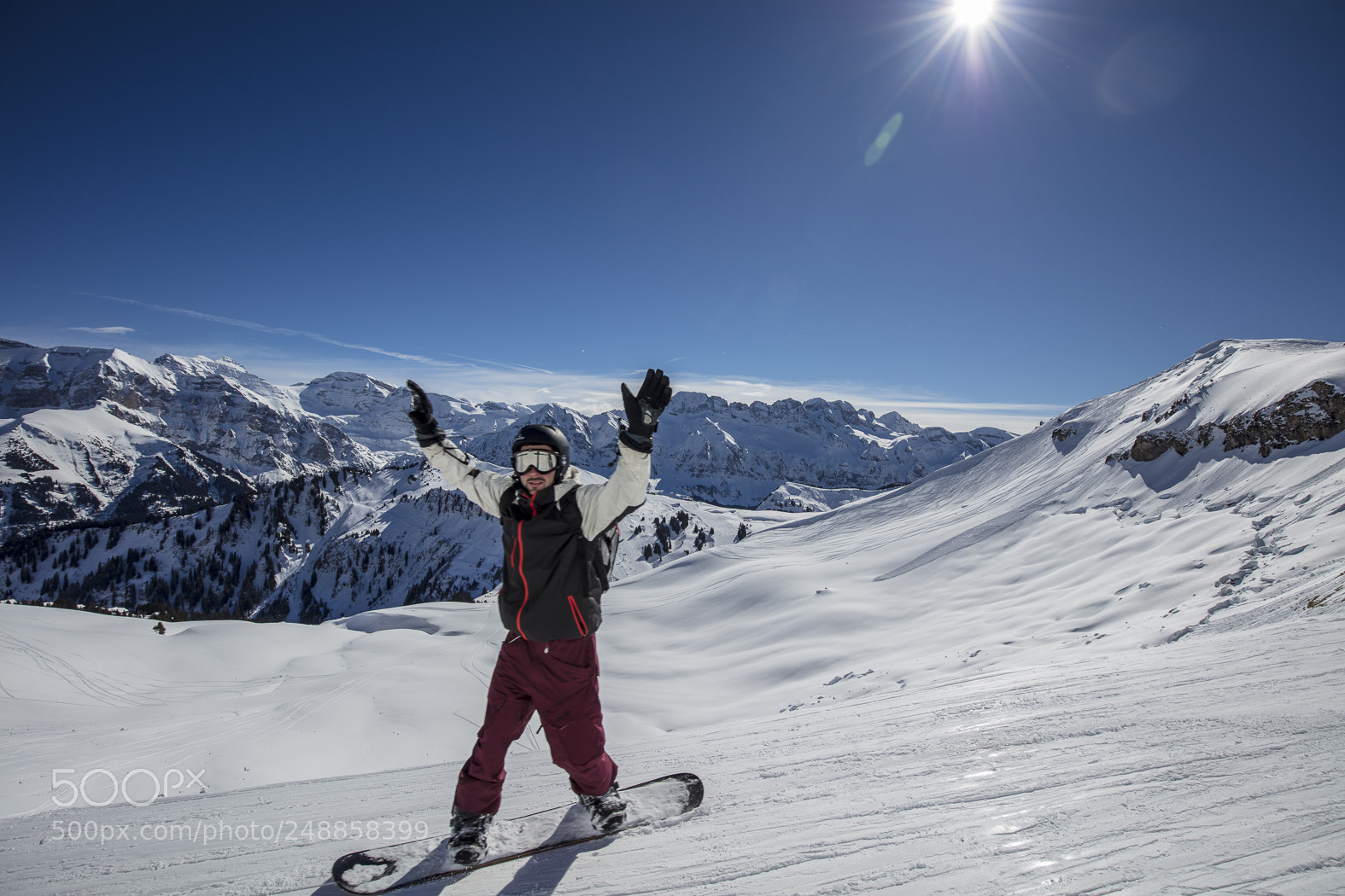Canon EOS 5DS sample photo. Snow mountains in les photography