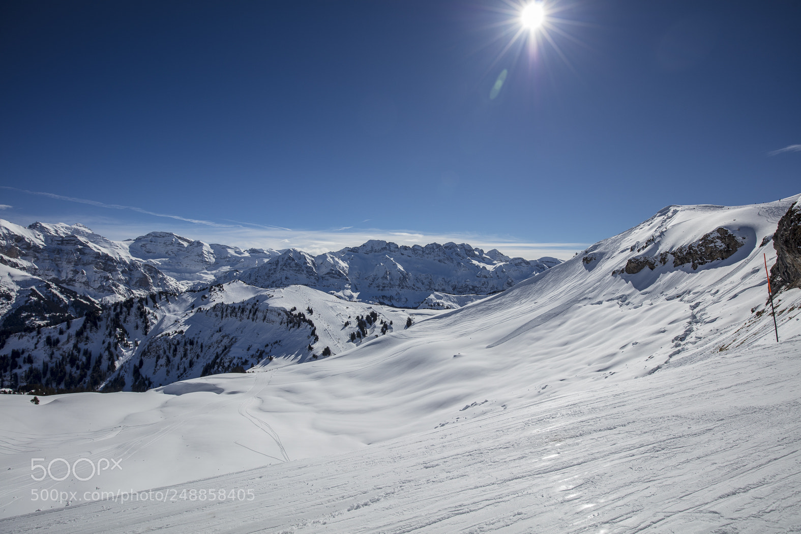 Canon EOS 5DS sample photo. Snow mountains in les photography