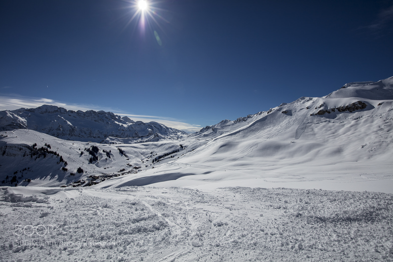 Canon EOS 5DS sample photo. Snow mountains in les photography