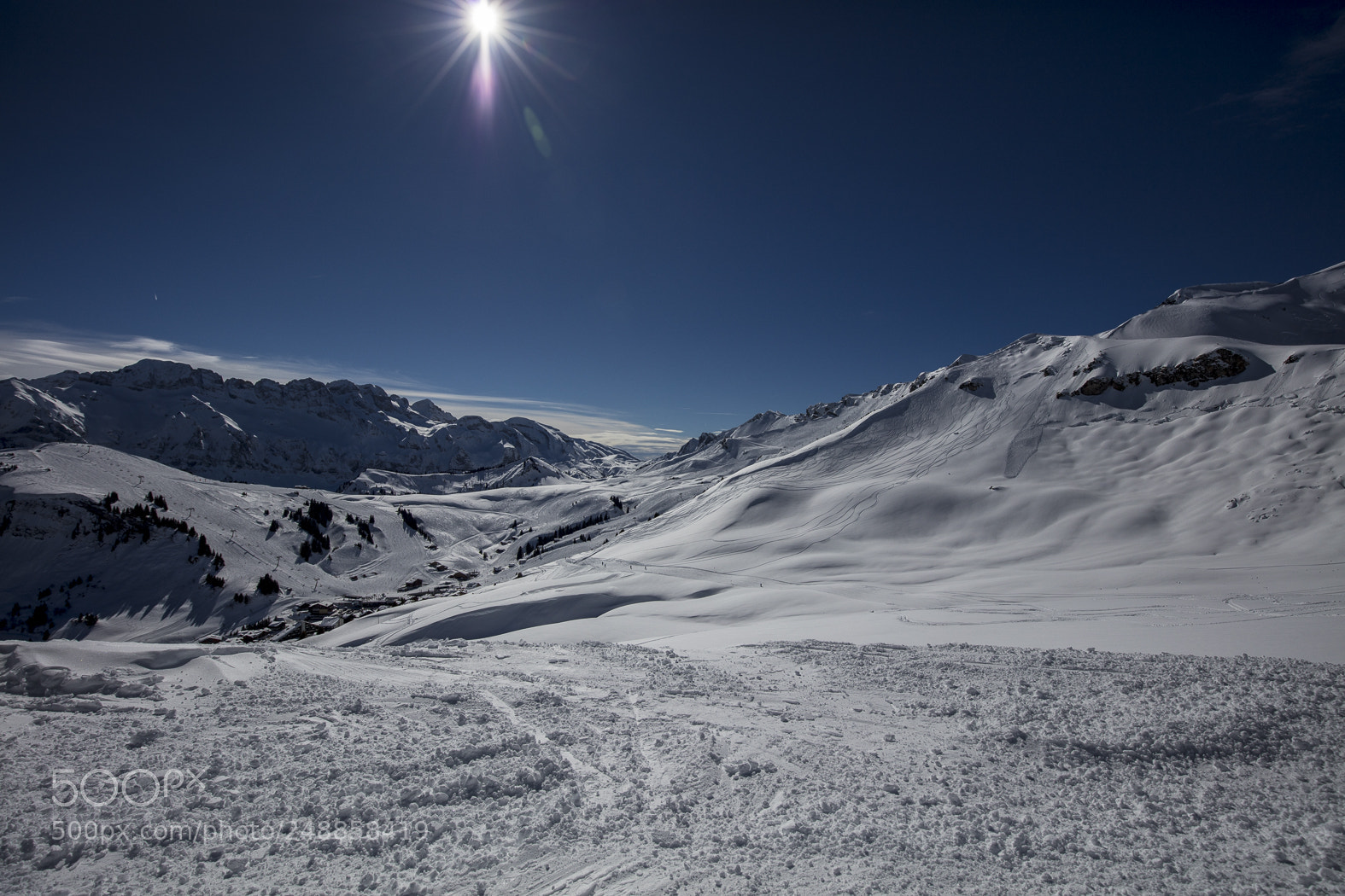 Canon EOS 5DS sample photo. Snow mountains in les photography