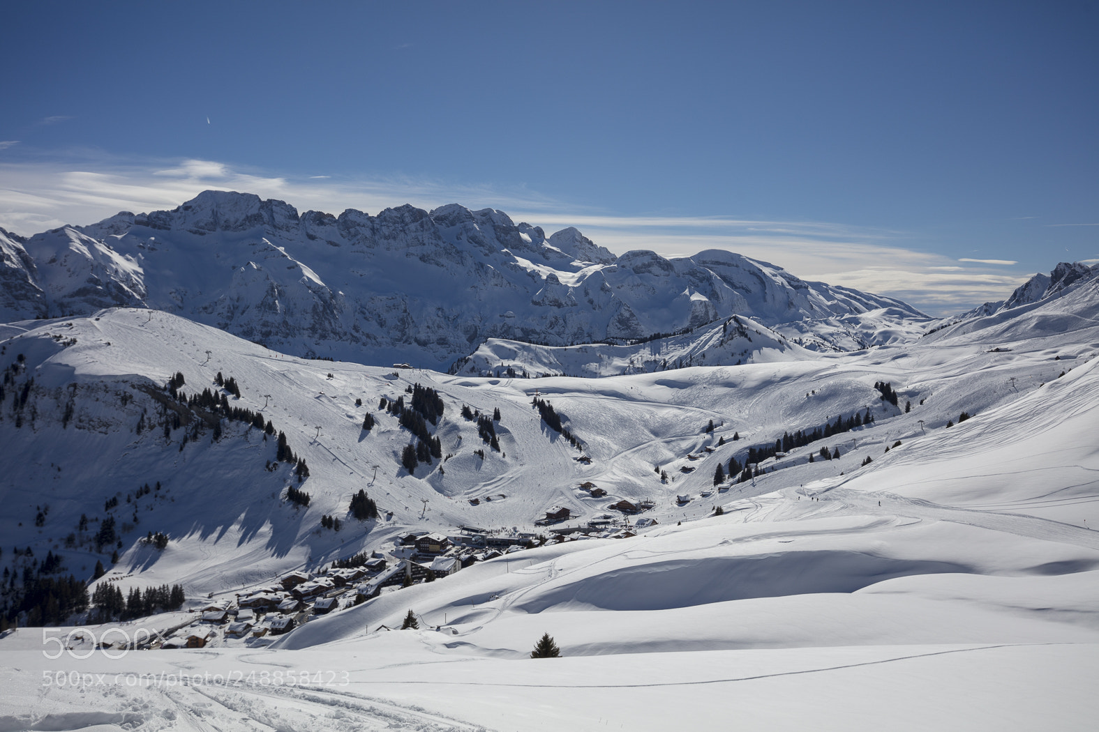 Canon EOS 5DS sample photo. Snow mountains in les photography