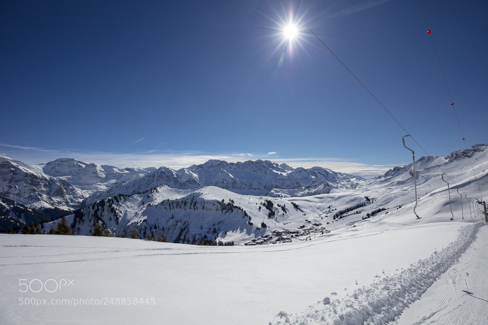Canon EOS 5DS sample photo. Snow mountains in les photography