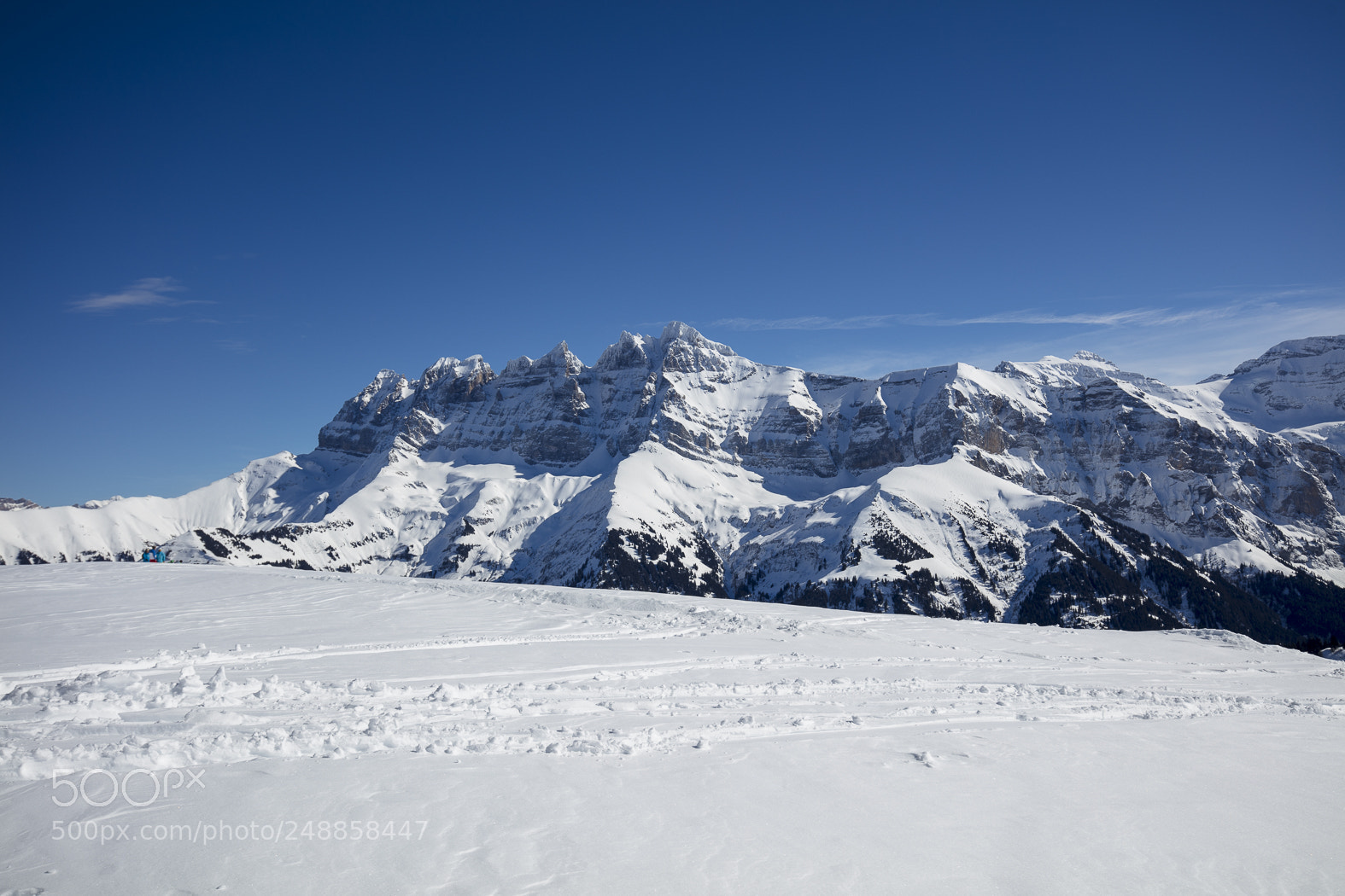 Canon EOS 5DS sample photo. Snow mountains in les photography