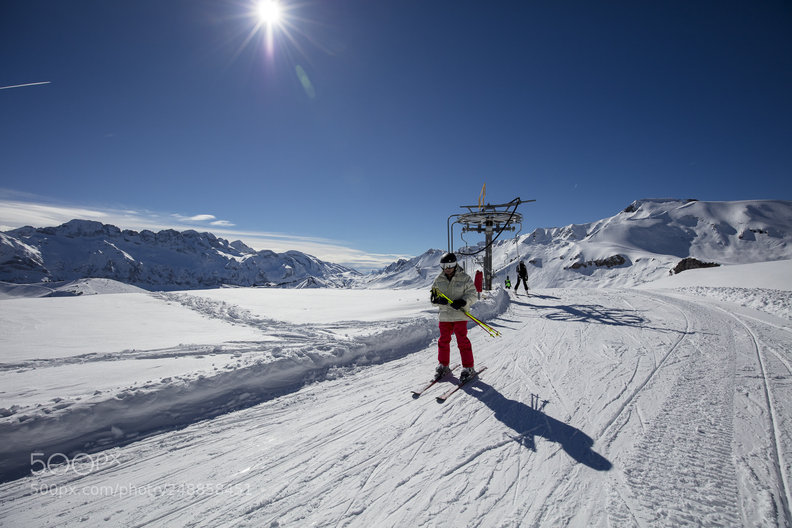 Canon EOS 5DS sample photo. Snow mountains in les photography