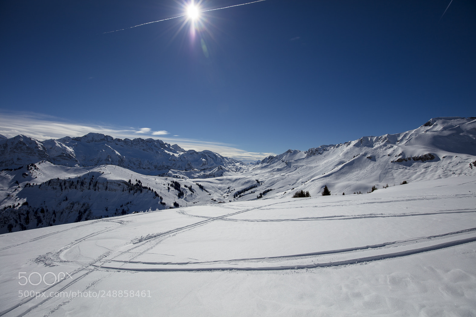 Canon EOS 5DS sample photo. Snow mountains in les photography