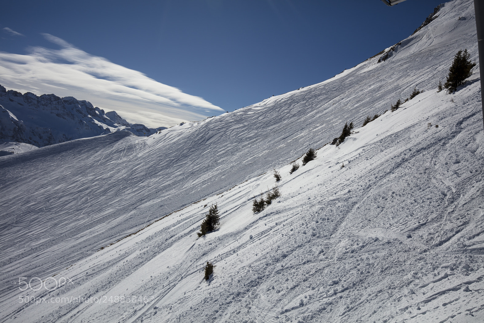 Canon EOS 5DS sample photo. Snow mountains in les photography