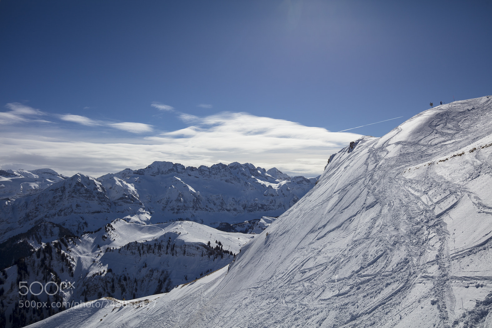 Canon EOS 5DS sample photo. Snow mountains in les photography