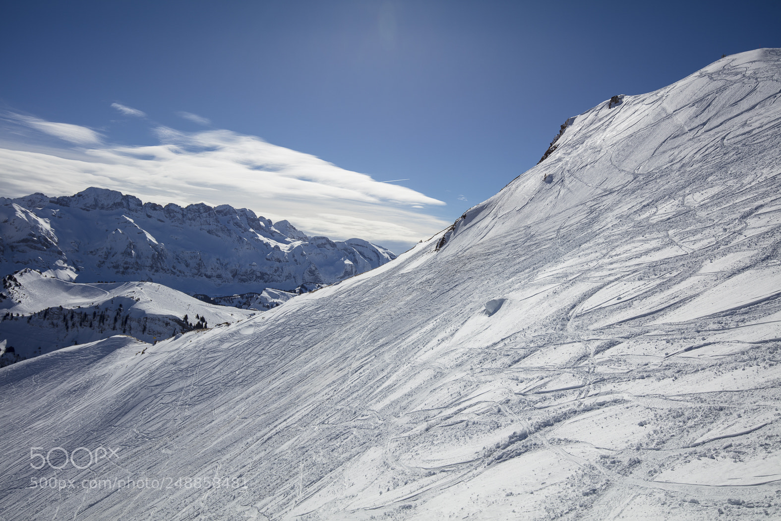 Canon EOS 5DS sample photo. Snow mountains in les photography