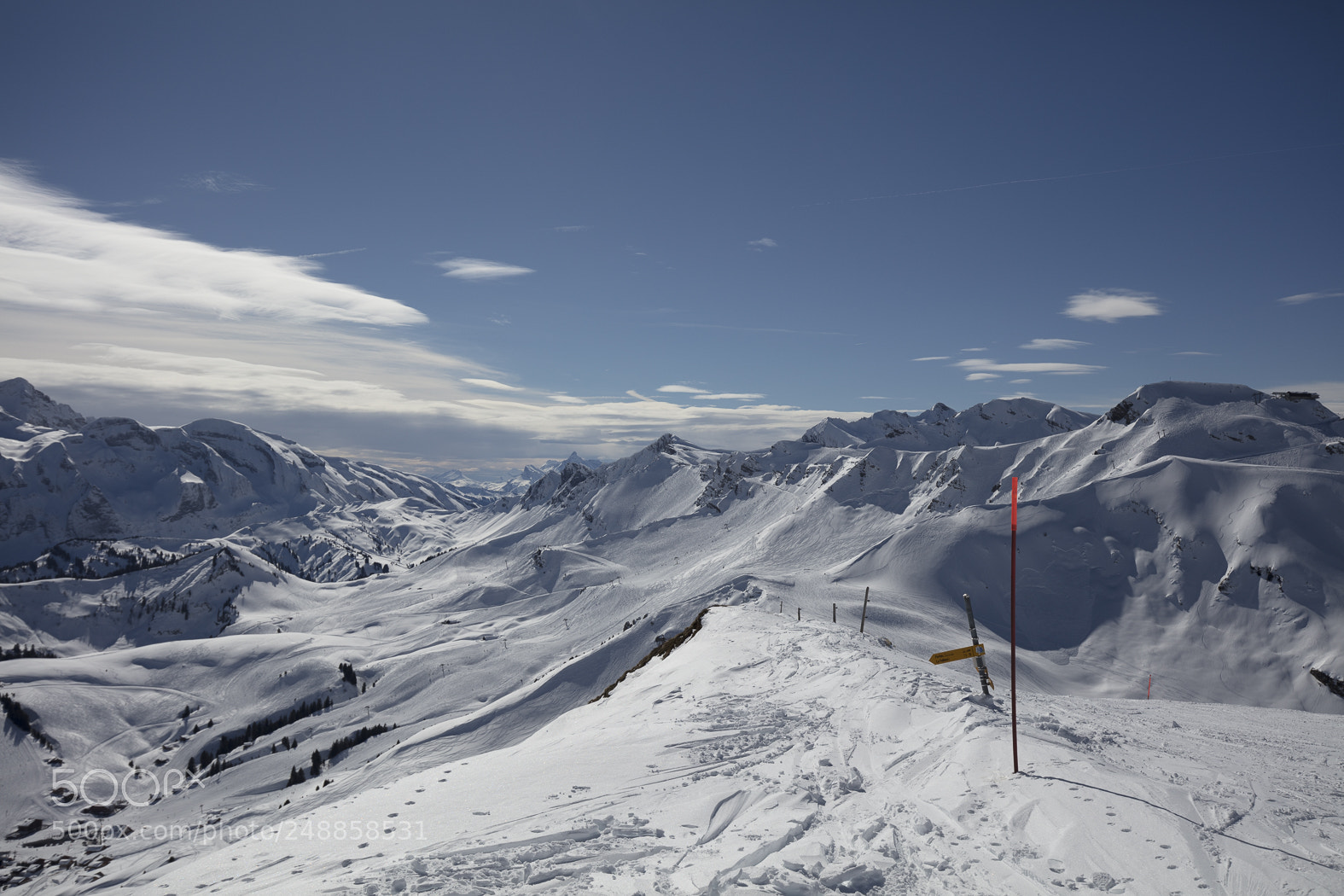 Canon EOS 5DS sample photo. Snow mountains in les photography