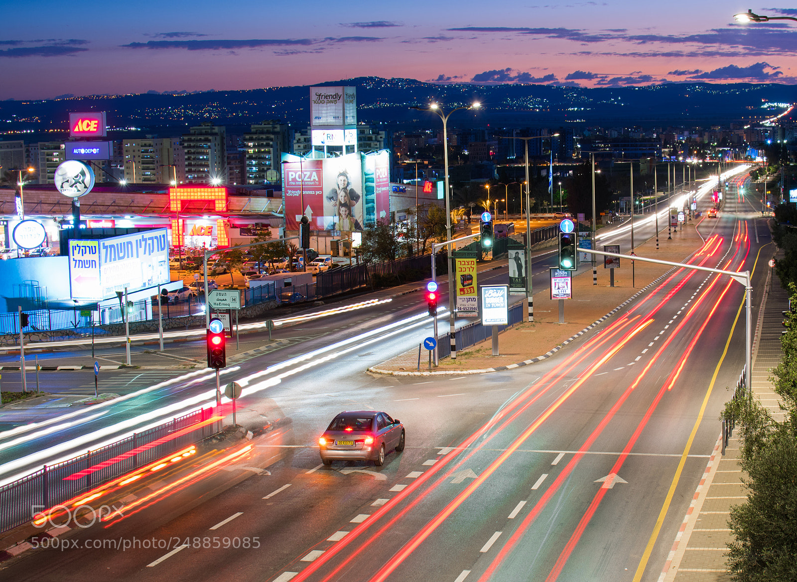 Nikon D3400 sample photo. Long exposure traffic photography
