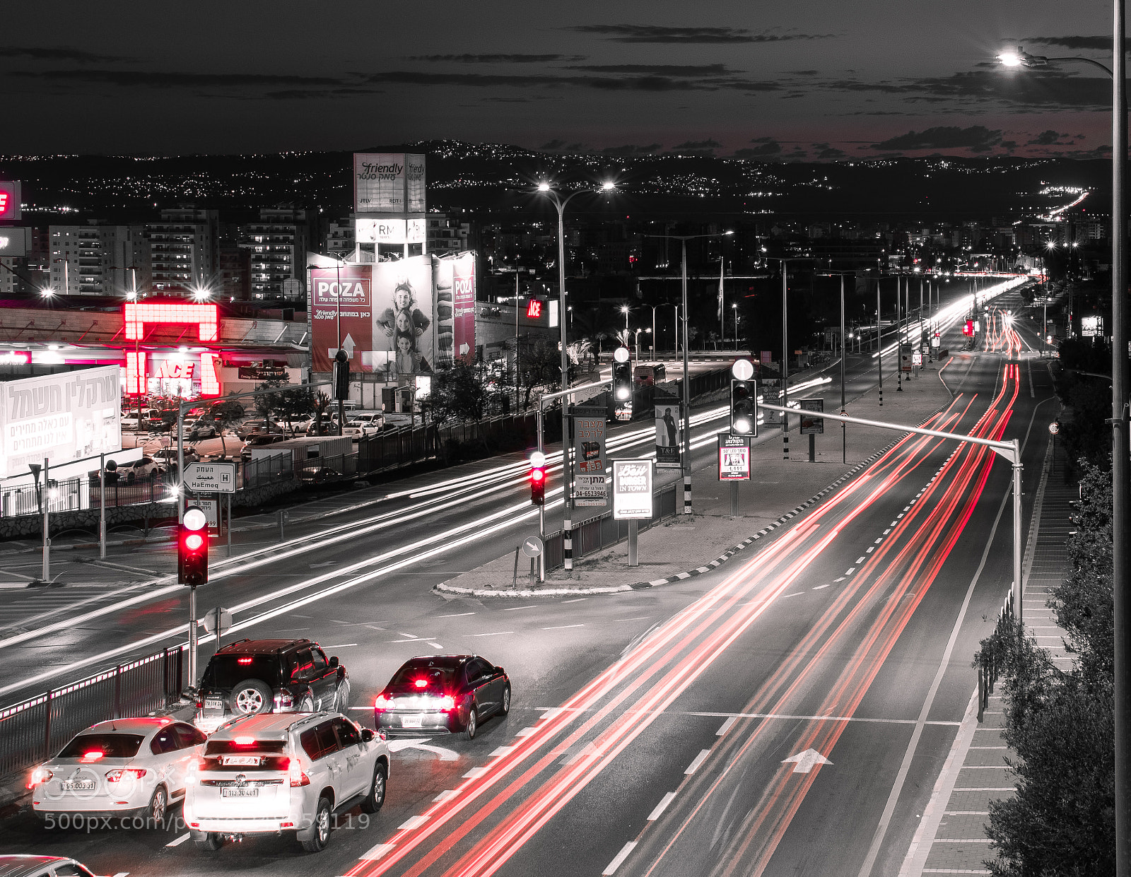 Nikon D3400 sample photo. Long exposure traffic photography