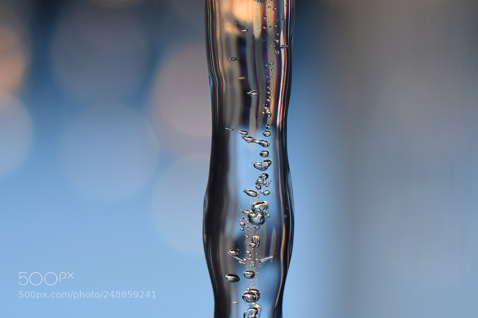 Nikon D5300 sample photo. Bubbles in an icicle photography