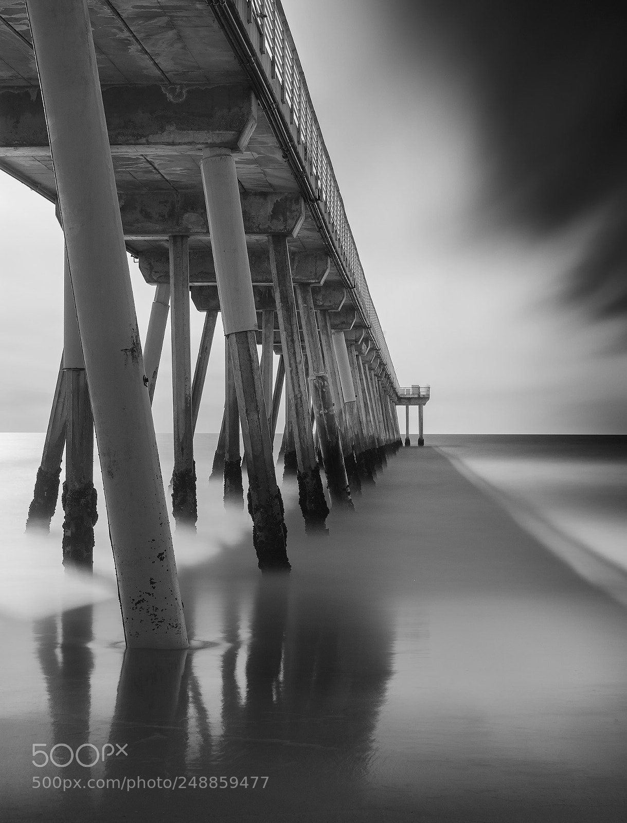 Sony a7 sample photo. Hermosa beach pier long photography