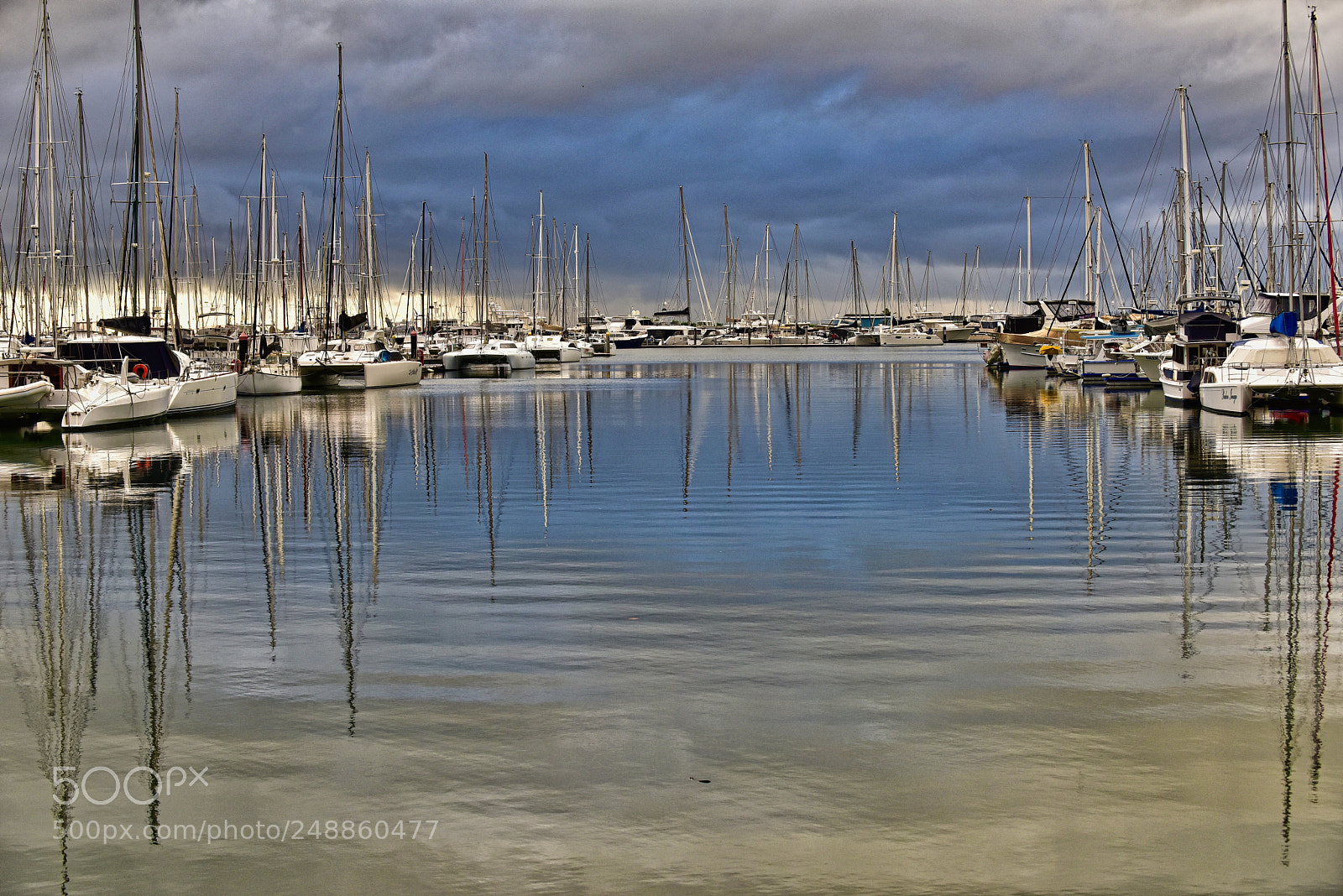 Nikon D810 sample photo. Marina on a cloudy photography
