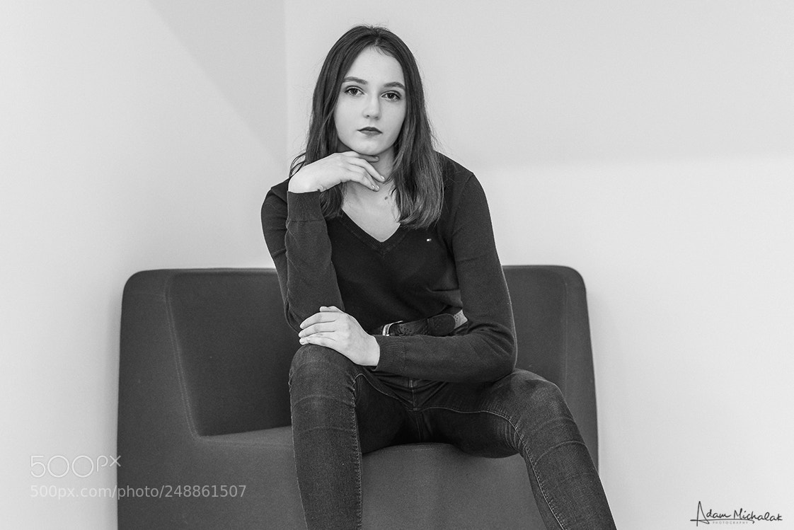 Nikon D600 sample photo. Portrait of b & w photography