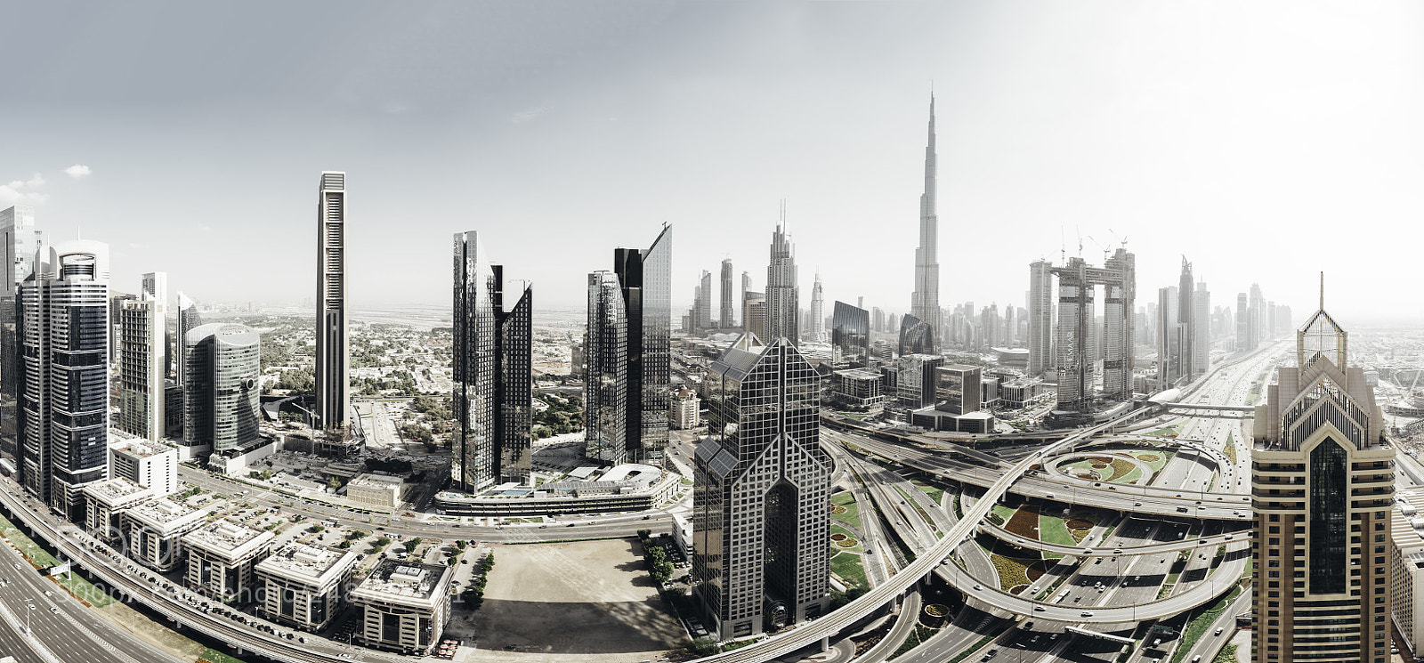 Sony a7R II sample photo. Dubai panorama photography