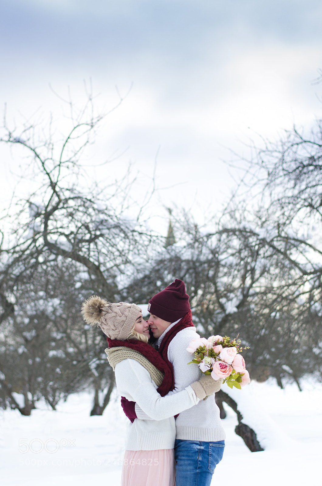 Nikon D7000 sample photo. Love and snow photography