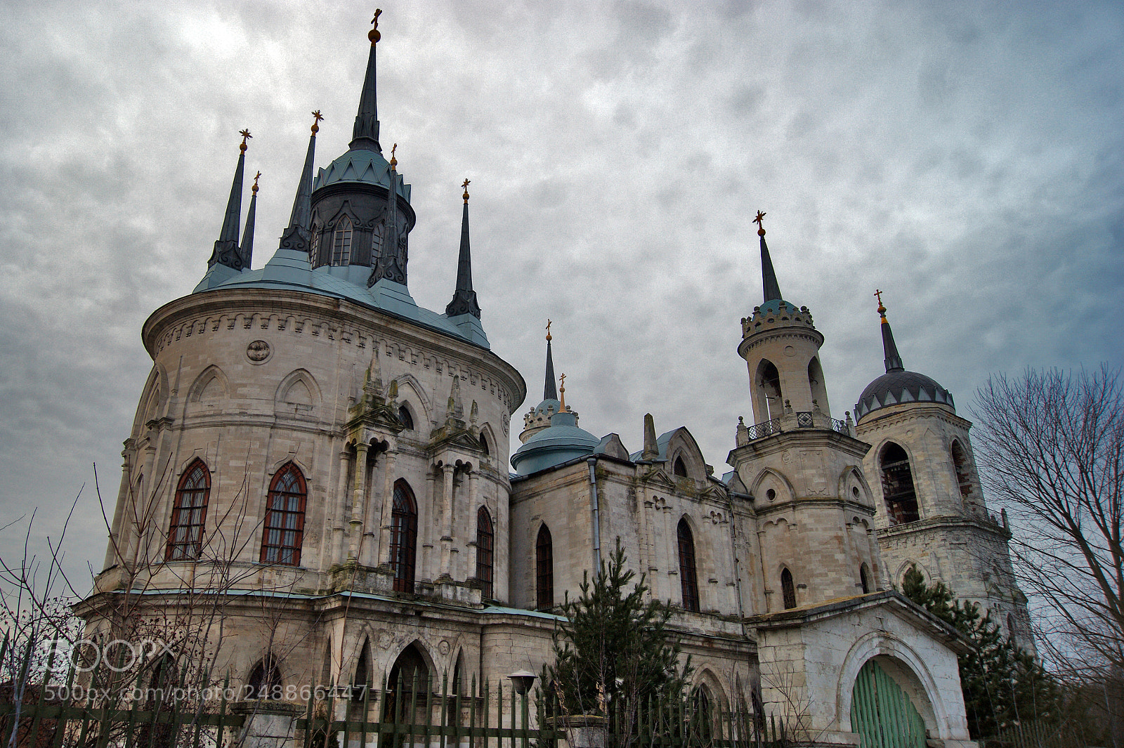 Sony Alpha DSLR-A290 sample photo. Pseudo-gothic church in bykovo photography