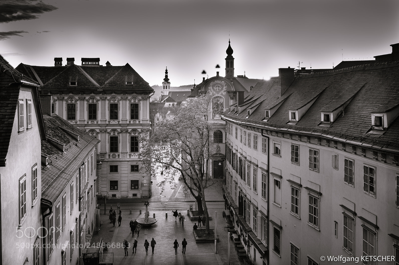 Fujifilm X-T2 sample photo. Graz - schlossbergplatz photography