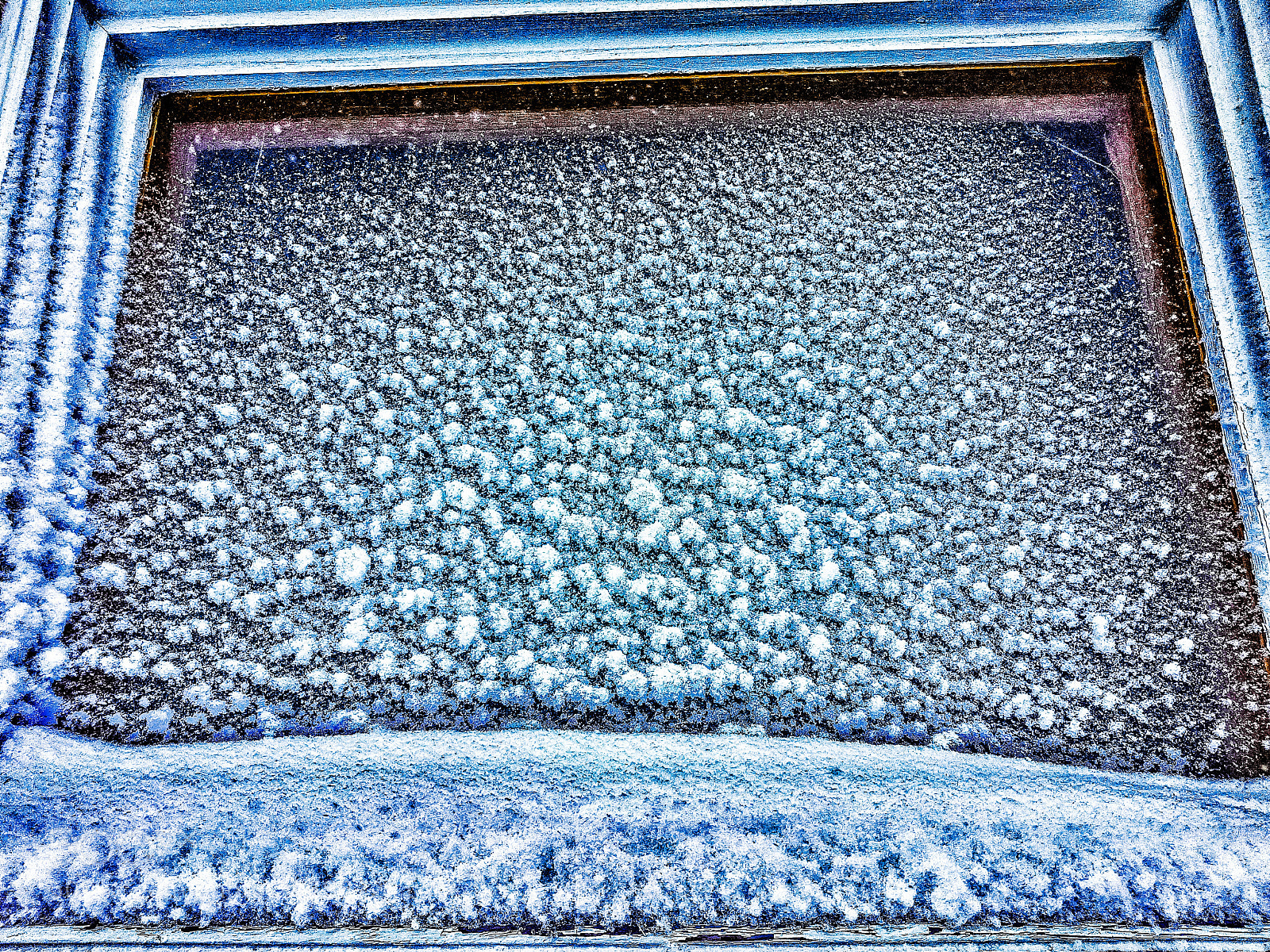 Samsung Galaxy S7 Edge sample photo. Frozen window photography