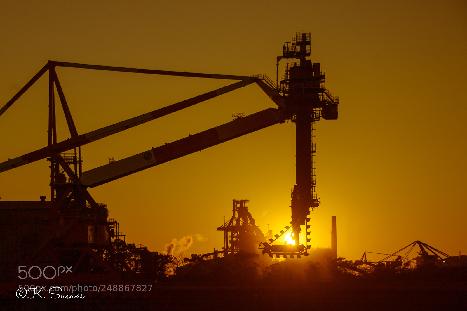 Nikon Df sample photo. Steel plant photography