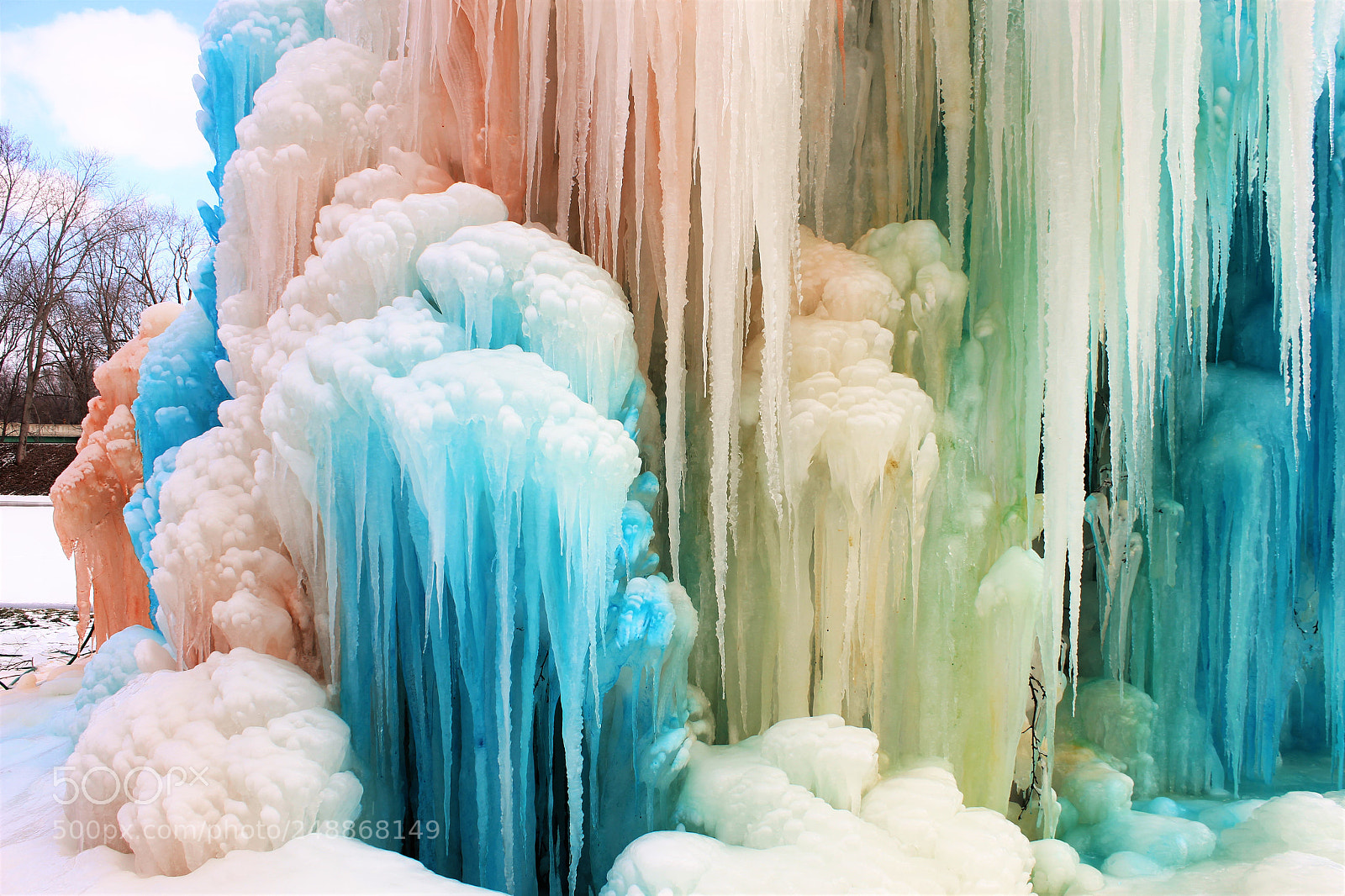 Canon EOS 600D (Rebel EOS T3i / EOS Kiss X5) sample photo. Ice tree colors photography
