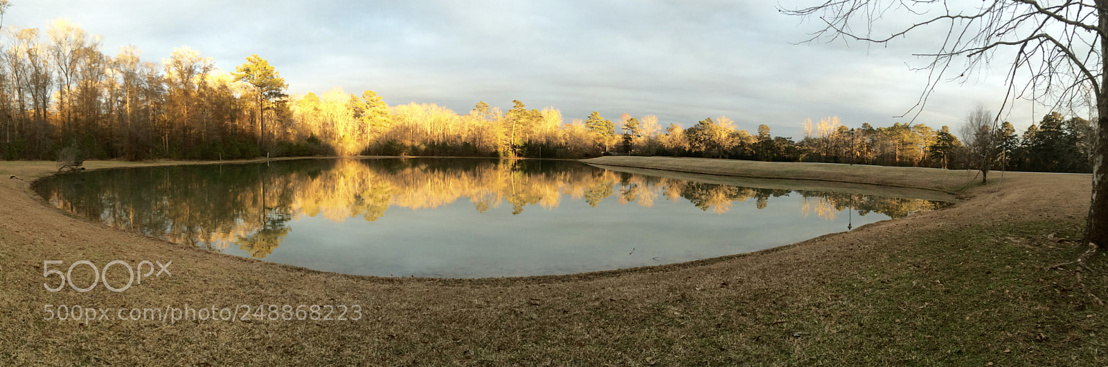 Apple iPhone 5s sample photo. Pond at sunset photography