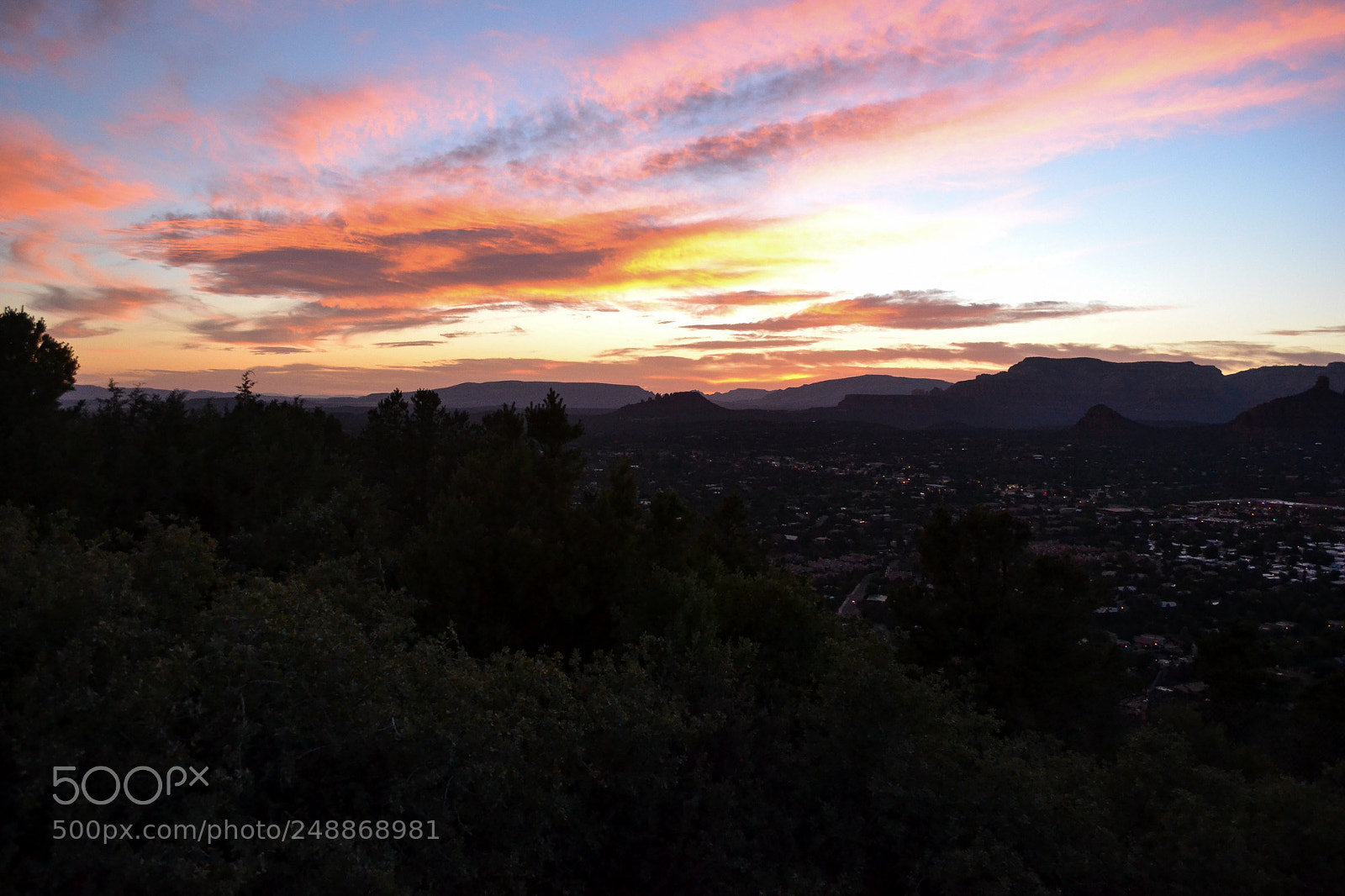 Nikon D3100 sample photo. Sedona sunset photography