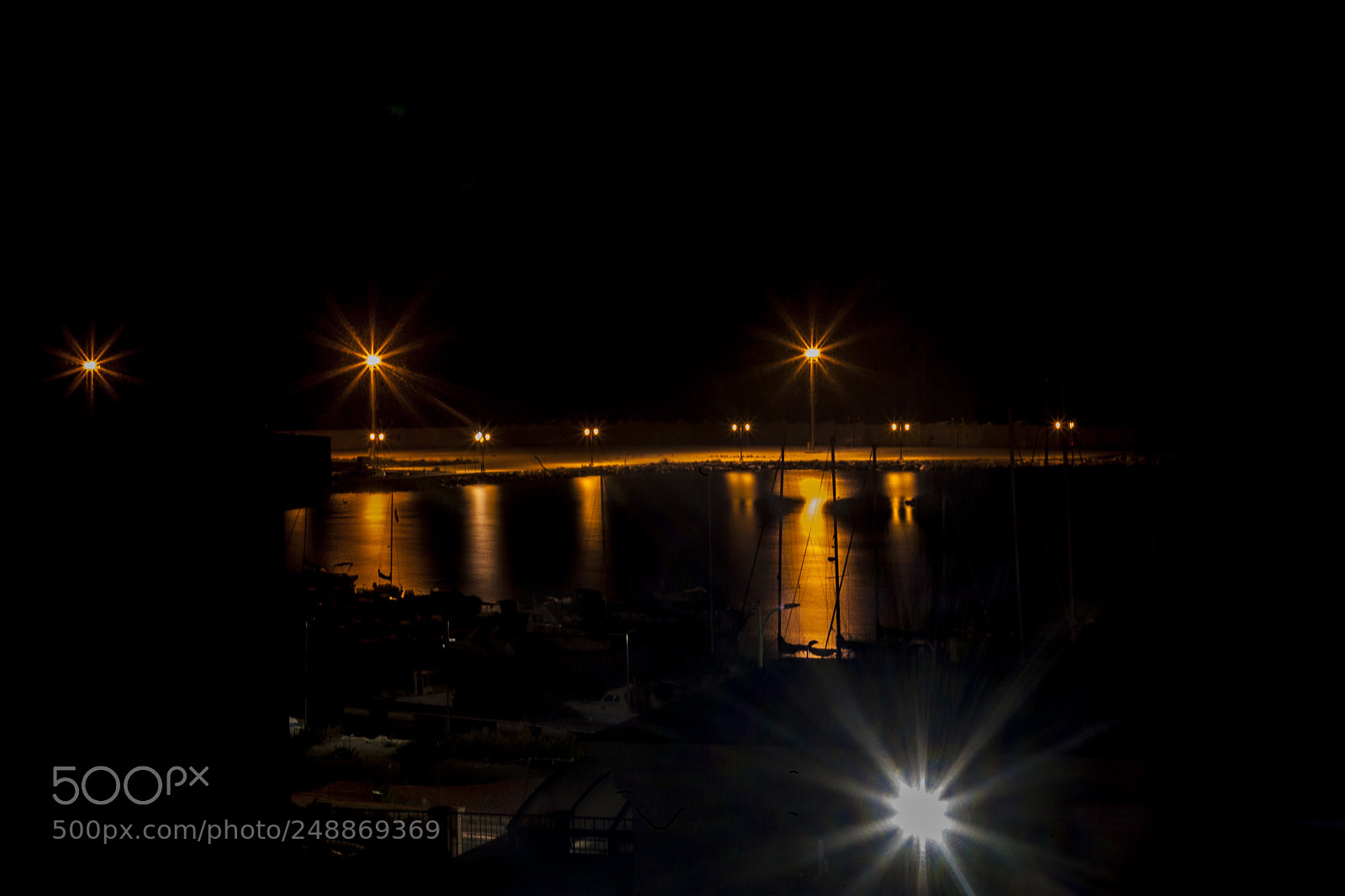 Canon EOS 5D sample photo. Mirrored lights photography