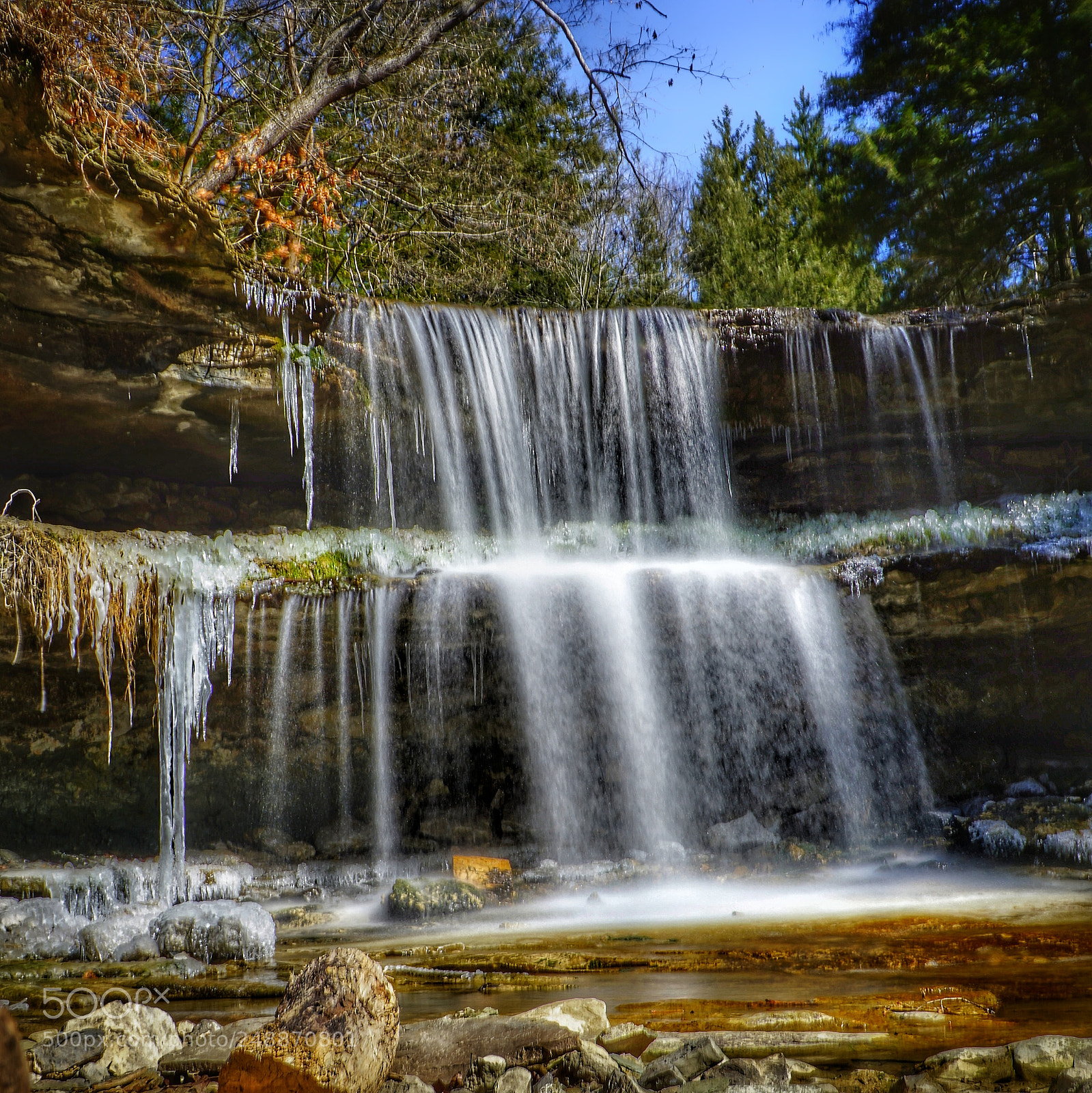 Sony a6000 sample photo. Two tiered falls photography