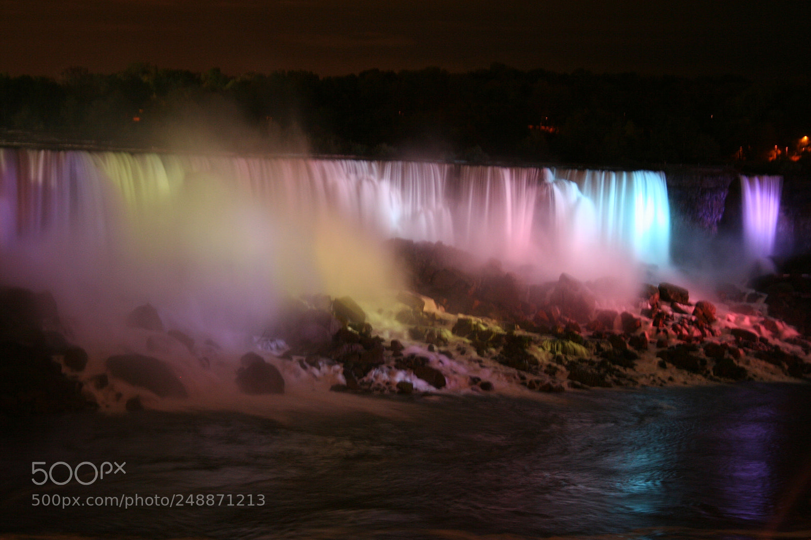 Canon EOS 350D (EOS Digital Rebel XT / EOS Kiss Digital N) sample photo. Niagara falls by night photography