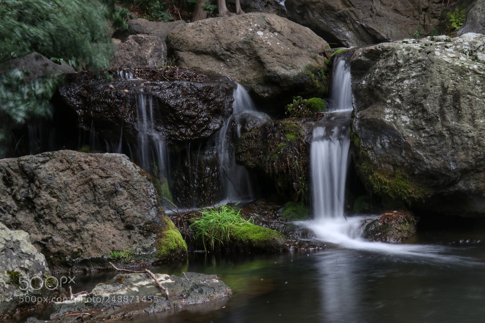 Canon EOS 80D sample photo. Mini waterfall photography