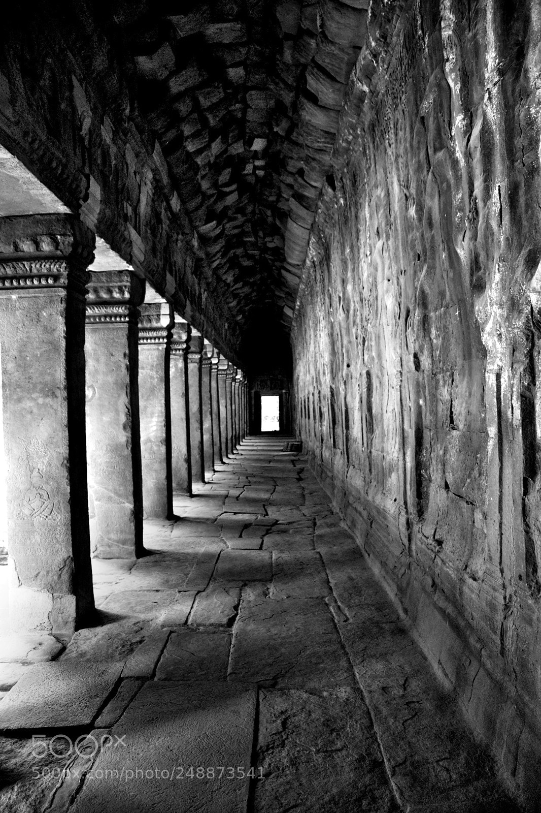Nikon D80 sample photo. Temple walkway photography