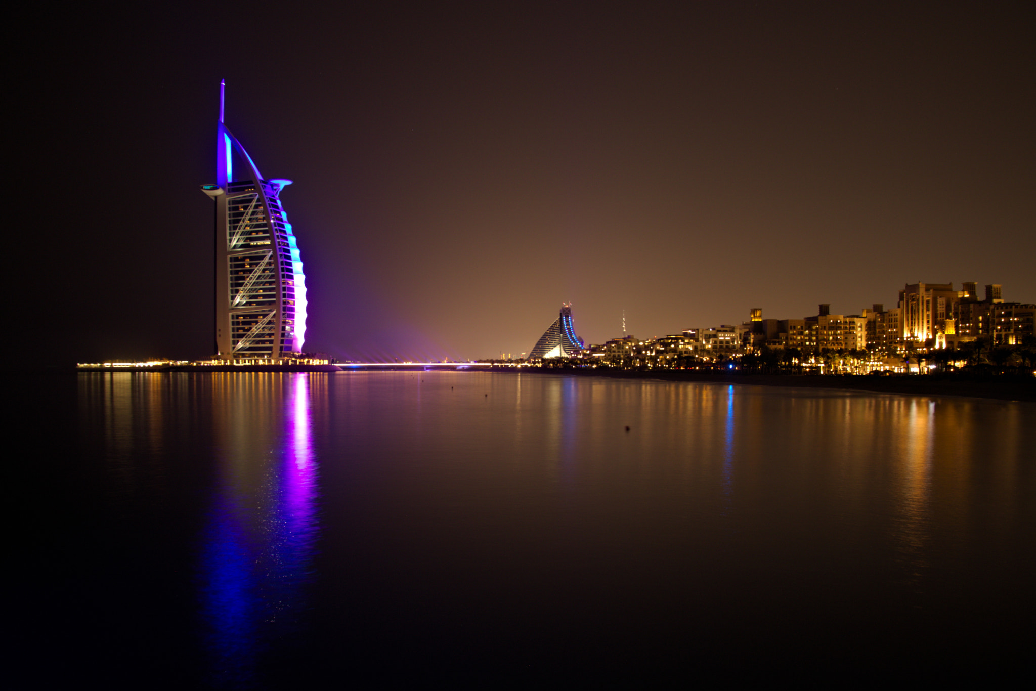 Canon EOS 760D (EOS Rebel T6s / EOS 8000D) sample photo. Burl al arab by night photography