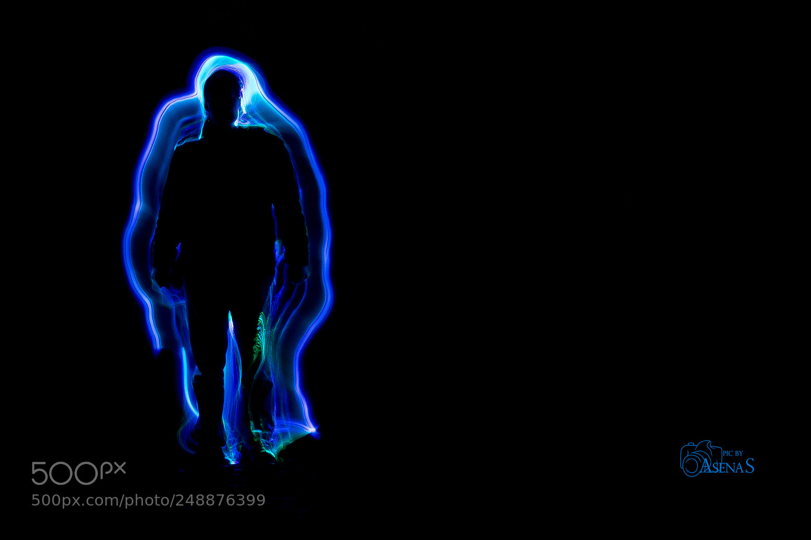 Sony a7 sample photo. Blue man in the photography