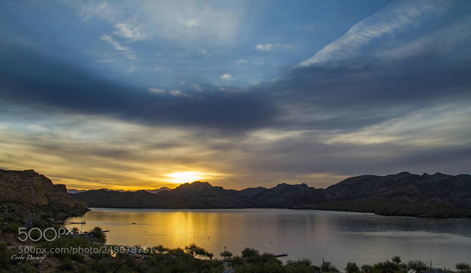 Canon EOS 7D sample photo. Saguaro lake at sunrise. photography