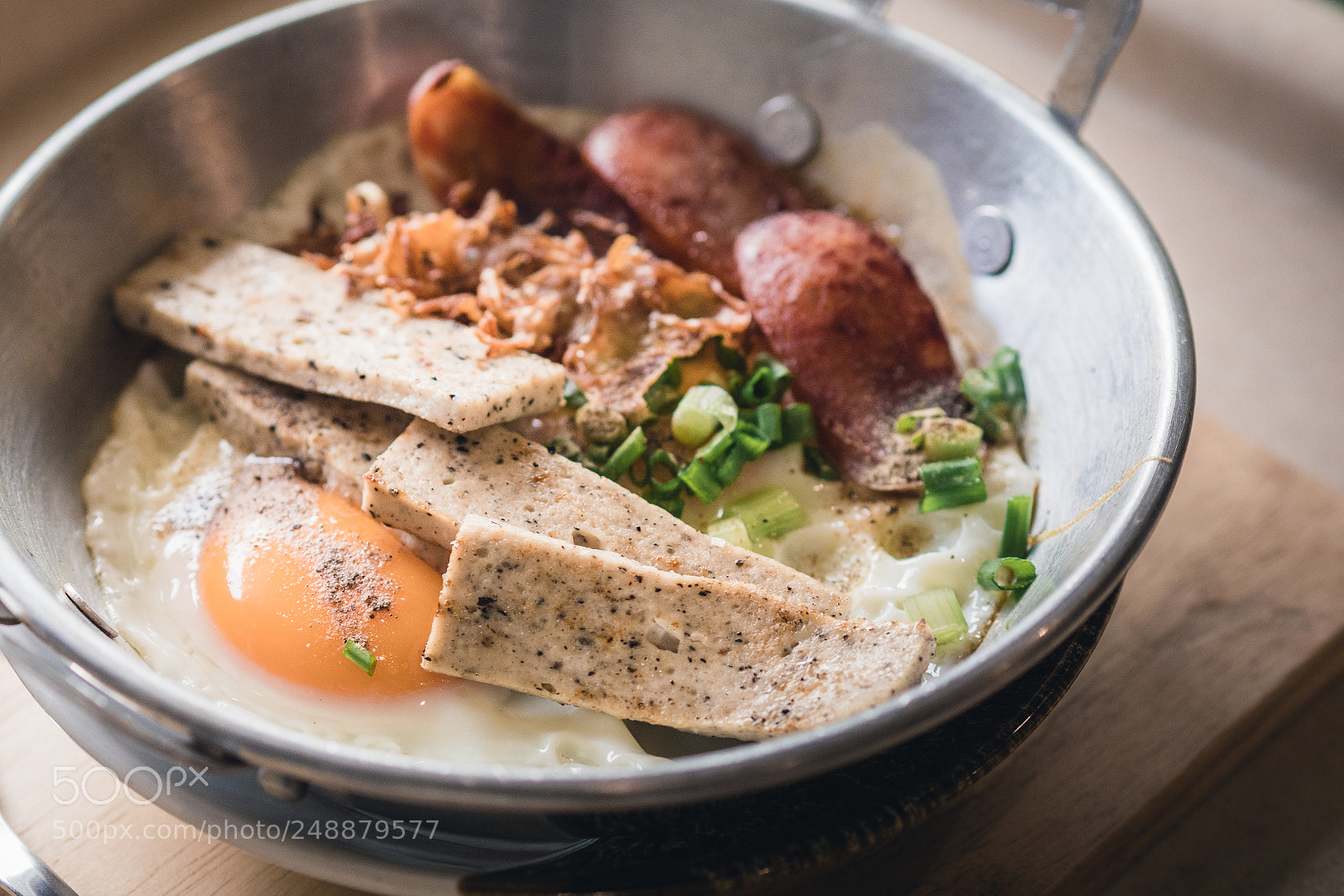 Olympus PEN-F sample photo. Food pan fried egg photography