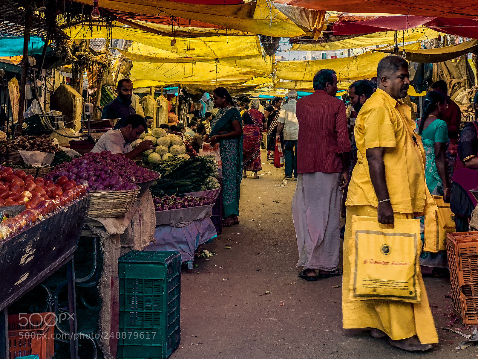 Apple iPhone X sample photo. A local vegetable market photography