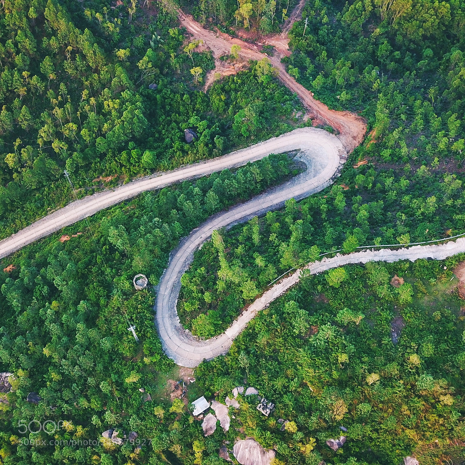 DJI FC220 sample photo. Curve photography