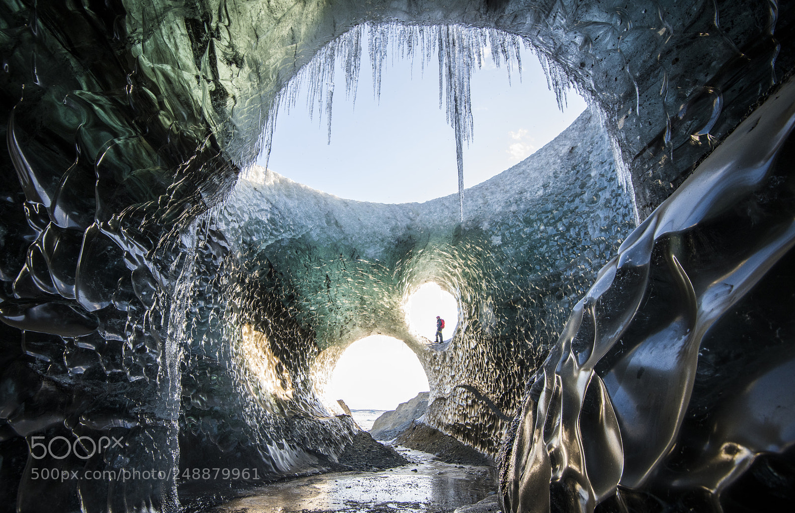 Nikon D850 sample photo. Ice cave in vatnajokull photography