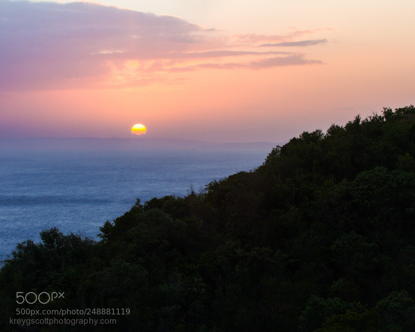 Canon EOS 7D sample photo. Misty sunset photography