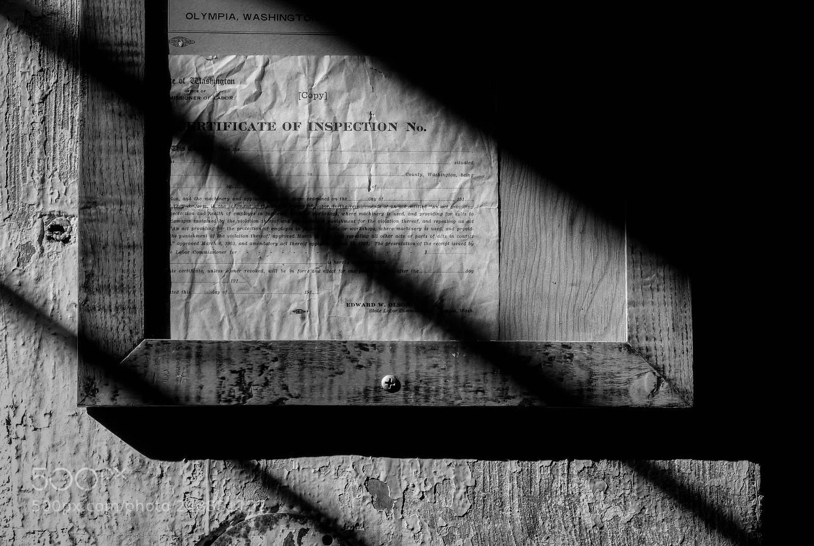 Fujifilm X-T2 sample photo. Certificate of inspection photography