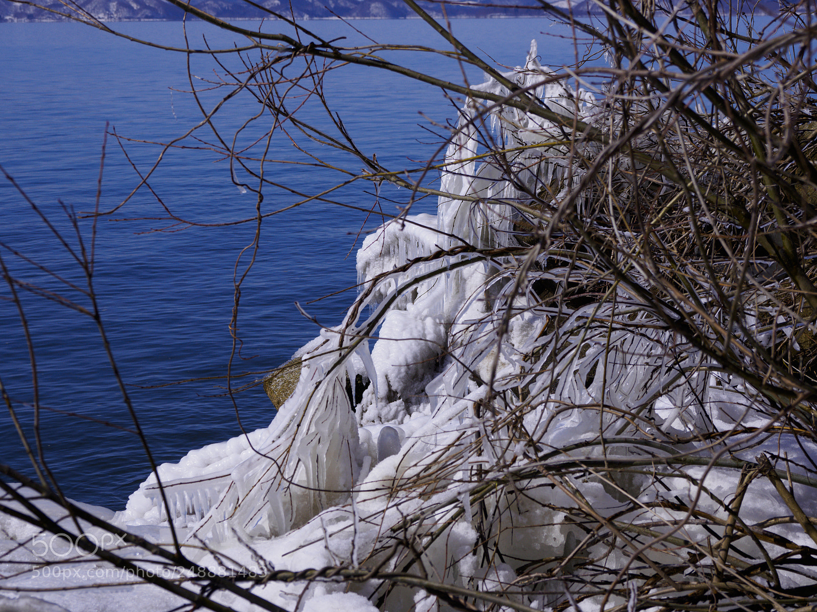 Olympus OM-D E-M10 II sample photo. Splashed ice photography