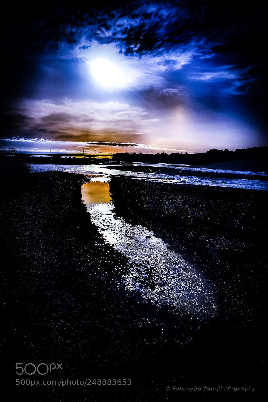 Fujifilm X70 sample photo. Stormy blue sunset photography