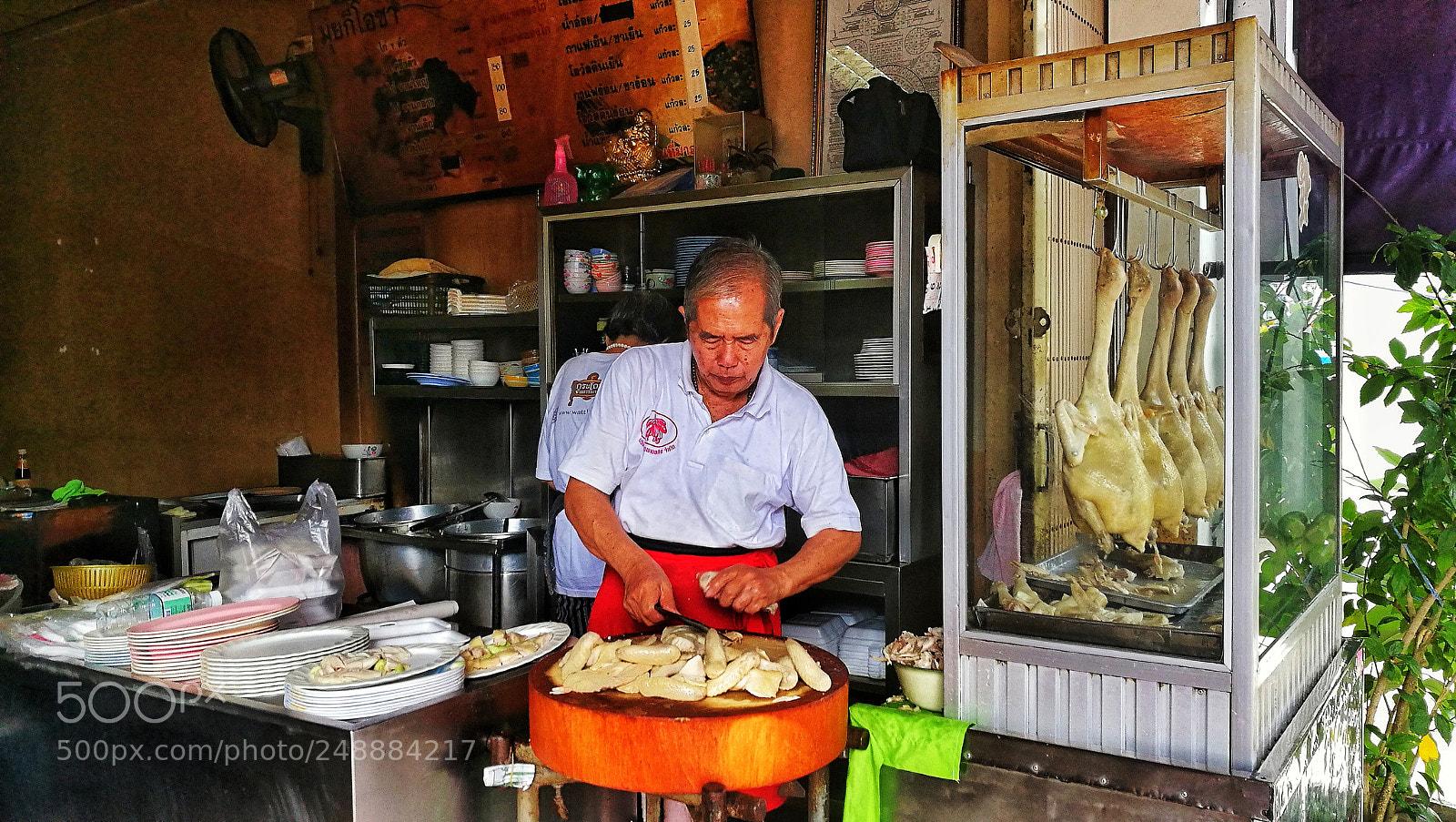 HUAWEI P9 sample photo. Food stall photography