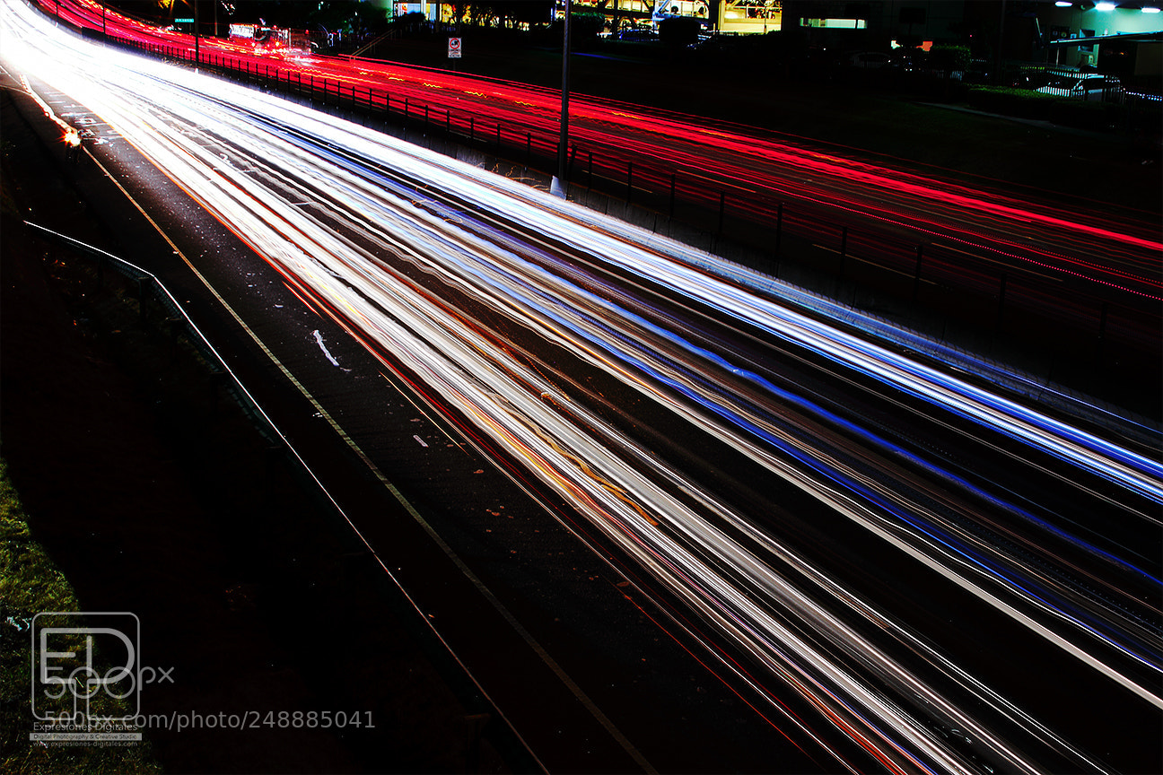 Canon EOS 7D sample photo. Traffic lights on highway photography