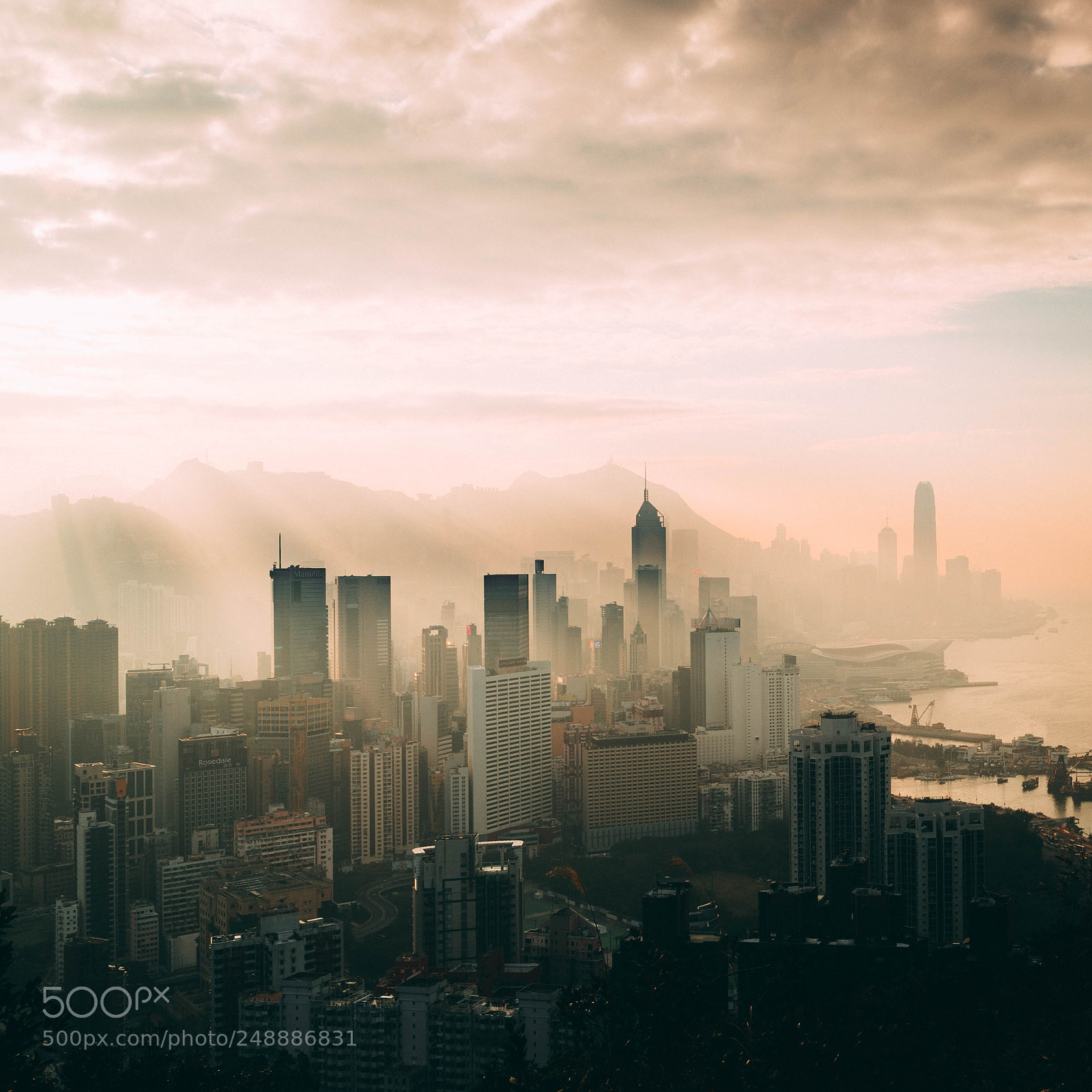 Sony a7 II sample photo. Foggy city photography